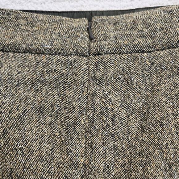 Club Monaco Brown Tweed Pencil Skirt Wool Silk Blend Sz 8 Dark Academia - Picture 7 of 12